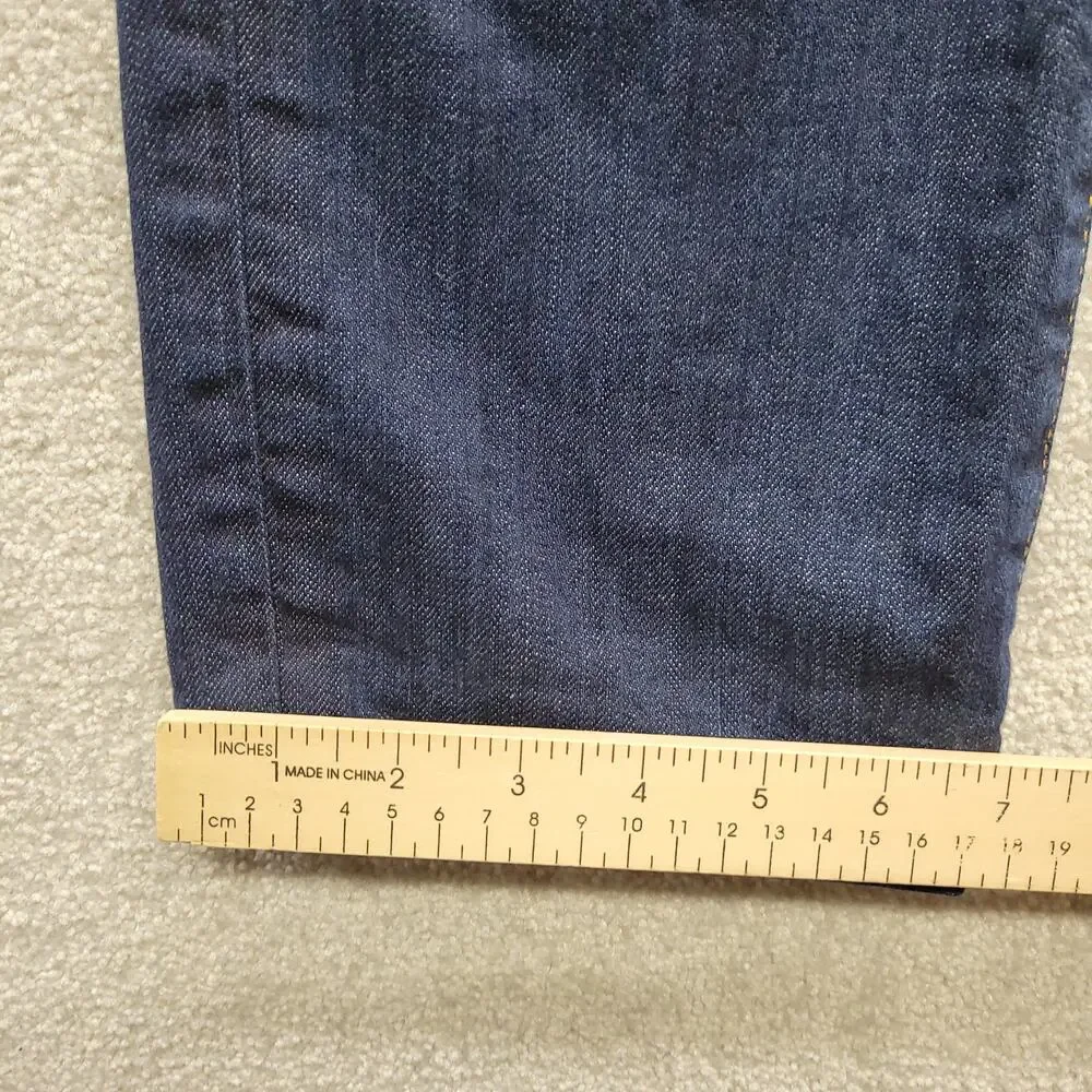 Levis 511 Mens Jeans 36x34 Slim Fit Dark Wash Stretch Denim Straight Leg